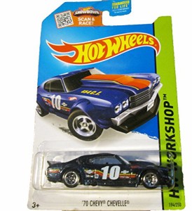 ホットウィール マテル ミニカー Hot Wheels, 2015 HW Workshop, '70 Chevy Chevelle [Dark Blue] Die-