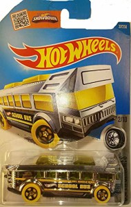 ホットウィール マテル ミニカー Hot Wheels, 2016 Super Chromes, High School Bus [Chrome] Die-Cast