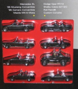 ホットウィール マテル ミニカー 1995 Hot Wheels Black Convertible Collection Set of 8 - Mercedes 