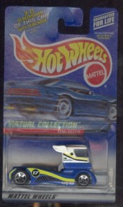 ホットウィール マテル ミニカー Hot Wheels 2000-118 BLUE/WHITE Semi-fast Virtual Collection 1:64 