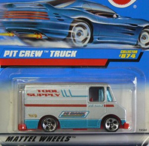 ホットウィール マテル ミニカー Hot Wheels Mattel 1998 1:64 Scale Silver Pit Crew Truck Die Cast 