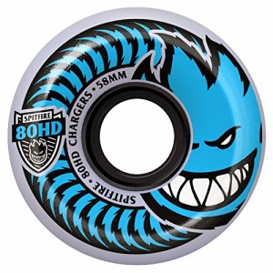 ウィール タイヤ スケボー Spitfire Chargers 80HD Conical Clear Skateboard Cruiser Wheels 58mm (Set o