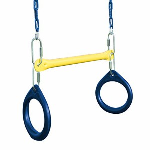 ジャングルジム ブランコ 屋内・屋外遊び Swing-N-Slide Ring and Trapeze Combo swing Black