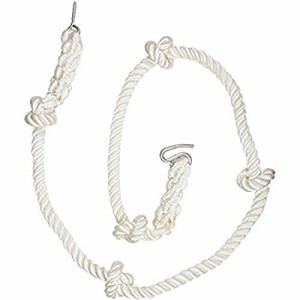ジャングルジム ブランコ 屋内・屋外遊び Swing Set Stuff 3/4" Knotted Climbing Rope (White) wi