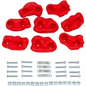 ジャングルジム ブランコ 屋内・屋外遊び Swing Set Stuff Small Textured Rock Holds (Red) with 