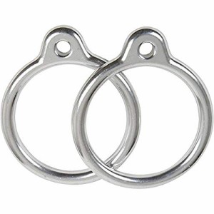 ジャングルジム ブランコ 屋内・屋外遊び Swing Set Stuff Aluminum Round Trapeze Rings Pair wit