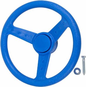 ジャングルジム ブランコ 屋内・屋外遊び Swing Set Stuff Steering Wheel (Blue) with SSS Logo S