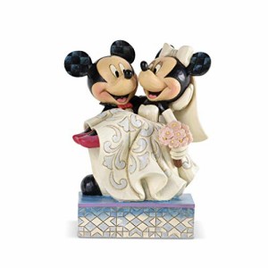 エネスコ Enesco 置物 インテリア Disney Traditions by Jim Shore Mickey and Minnie Mouse Cake Topper 