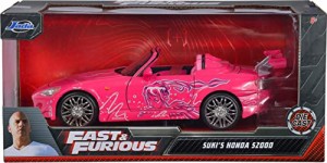 ジャダトイズ ミニカー ダイキャスト Suki'S 2001 Honda S2000 - 2 Fast 2 Furious 1:24 Diecast Mod