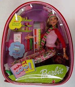 バービー バービー人形 Barbie School Cool Doll with Plastic Backpack Carry Tote(2000)