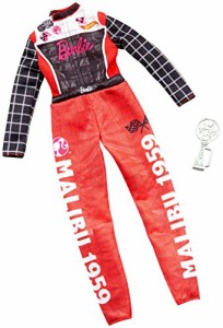 バービー バービー人形 Barbie Clothes - Career Outfit Doll, Racecar Driver Jumpsuit with Trophy, Mult