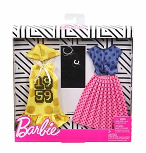 バービー バービー人形 Barbie Clothes -2 Outfits Doll Feature Polka Dots on a Yellow Hoodie Dress, a 