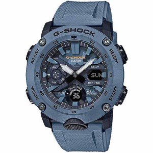 腕時計 カシオ メンズ Casio Men's G-Shock Analog-Digital Carbon-Resin Blue Camoflauge Dial Watch GA200