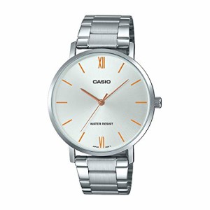 腕時計 カシオ メンズ Casio MTP-VT01D-7B Men's Stainless Steel Minimalistic Silver Dial 3-Hand Analog 