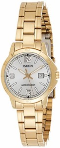 腕時計 カシオ レディース Casio LTP-V004G-7B2 Women's Gold Tone Stainless Steel Silver Dial Date Dre