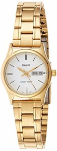 腕時計 カシオ レディース Casio LTP-V006G-7B Women's Gold Tone Standard Stainless Steel White Dial D