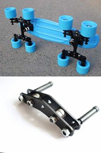 トラック スケボー スケートボード Fabolouz (Set of 2) Tandem Axle Wheel Kit Double Skateboard Wh