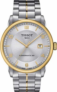 腕時計 ティソ メンズ Tissot mens Luxury Stainless Steel Dress Watch Yellow Gold 1N14,Grey T0864072203