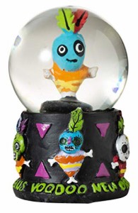 スノーグローブ 雪 置物 Artisan Owl New Orleans Voodoo Doll 45mm Mini Souvenir Water Snow Globe