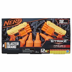 ナーフ アメリカ 直輸入 NERF Alpha Strike Fang QS-4 Two Blaster Set 18 Piece Dual Target