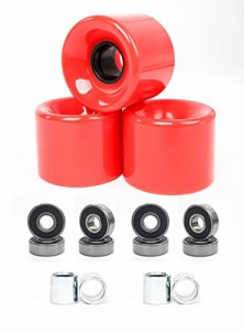 ウィール タイヤ スケボー FREEDARE 58mm Skateboard Wheels 82a + ABEC-7 Bearing Steel and Spacers Cru