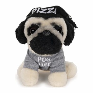 ガンド GUND ぬいぐるみ GUND Doug The Pug Pizza Hat Plush Stuffed Animal Dog, 5"