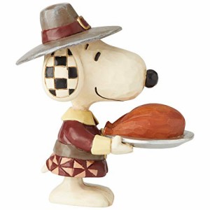 エネスコ Enesco ピーナッツ byジム・ショア フィギュア スヌーピー 感謝祭 ピルグリム 高さ約9cm 