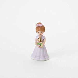 エネスコ Enesco グローイング・アップ・ガールズ ブルネット 4歳 ラベンダー色のドレス 約9セン