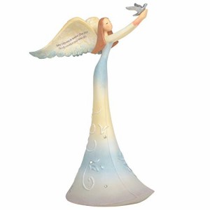 エネスコ Enesco 置物 インテリア Enesco Peace by Piece Prayers Angel Figurine, 7.68 Inch, Multicolor