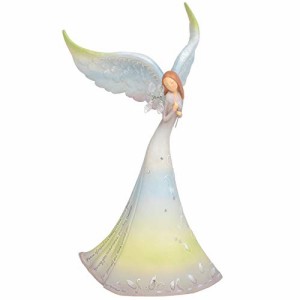 エネスコ Enesco 置物 インテリア Enesco Piece Peace of Mind Angel Figurine, 8.86 Inch, Multicolor