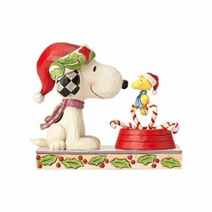 エネスコ Enesco ピーナッツ ジム・ショアスヌーピーとウッドストック 「キャンディケインクリス