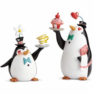 エネスコ Enesco 置物 インテリア Enesco World of Miss Mindy Mary Poppins Penguin Waiters Figurine Se