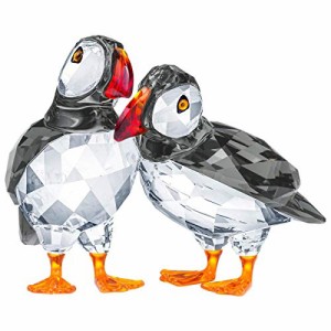 スワロフスキー Swarovski ニシツノメドリ 約7センチ 5472475 動物 クリスタル インテリア