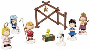 デパートメント56 Department 56 置物 Department 56 Peanuts Pageant (Set of 8), 5.5 Inch