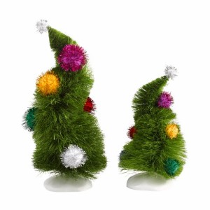 デパートメント56 Department 56 置物 Department 56 Grinch Villages Wonky Trees (Set of 2)