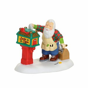 デパートメント56 Department 56 置物 Department 56 North Pole Season Santa Figurine Village Accessory,