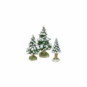 デパートメント56 Department 56 置物 Department 56 Village Snowy Scotch Pine (Set of 3)