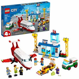 レゴ シティ LEGO City Central Airport 60261 Building Toy, with Passenger Charter Plane, Airport Building,