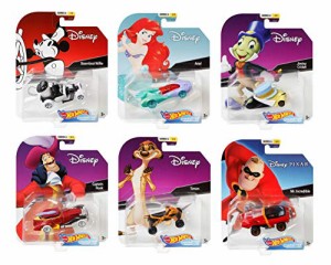 ホットウィール マテル ミニカー Hot Wheels Set of 6 Disney/Pixar Character Cars, Series 6, 1/64 C