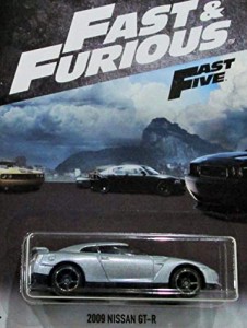 ホットウィール Hot Wheels 2009ニッサン GT-R Fast&Furiois ワイルドスピード ファストファイブ シルバー