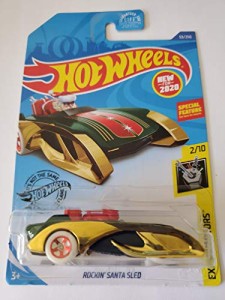 ホットウィール マテル ミニカー Hot Wheels 2020 Experimotors Rockin' Santa Sled, Green 53/250