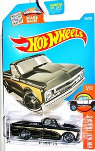 ホットウィール マテル ミニカー Hot Wheels, 2016 HW Hot Trucks, '67 Chevy C10 [Black] Die-Cast Ve