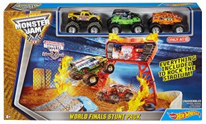 ホットウィール Hot Wheels モンスタージャム ワールドファイナルズ スタントパック プレイセット 