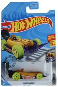 ホットウィール マテル ミニカー Hot Wheels 2019 HW Metro Street Wiener (Hot Dog Car) 112/250, Bro