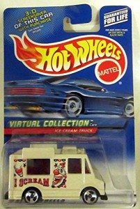 ホットウィール マテル ミニカー Hot Wheels #2000-144 White ICE Cream Truck Virtual Collection Col