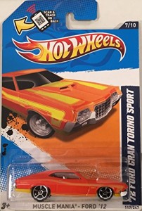 ホットウィール マテル ミニカー 2012 Hot Wheels Walmart Exclusive Muscle Mania - '72 Ford Gran To