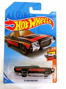 ホットウィール マテル ミニカー Hot Wheels 2019 Hw Hot Trucks 8/10 - '72 Ford Ranchero (Black)