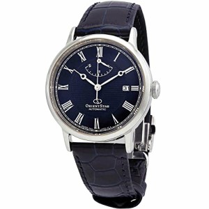 腕時計 オリエント メンズ Orient Star Automatic Blue Dial Black Leather Men's Watch RE-AU0003L00B