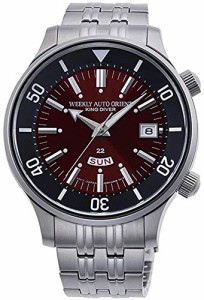 腕時計 オリエント メンズ ORIENT RA-AA0D02R1HB Men's Weekly King Diver Stainless Steel Red Dial Day 