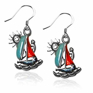 気まぐれなかわいい プレゼント クリスマス Whimsical Gifts Seasonal Charm Earrings (Sailboat,